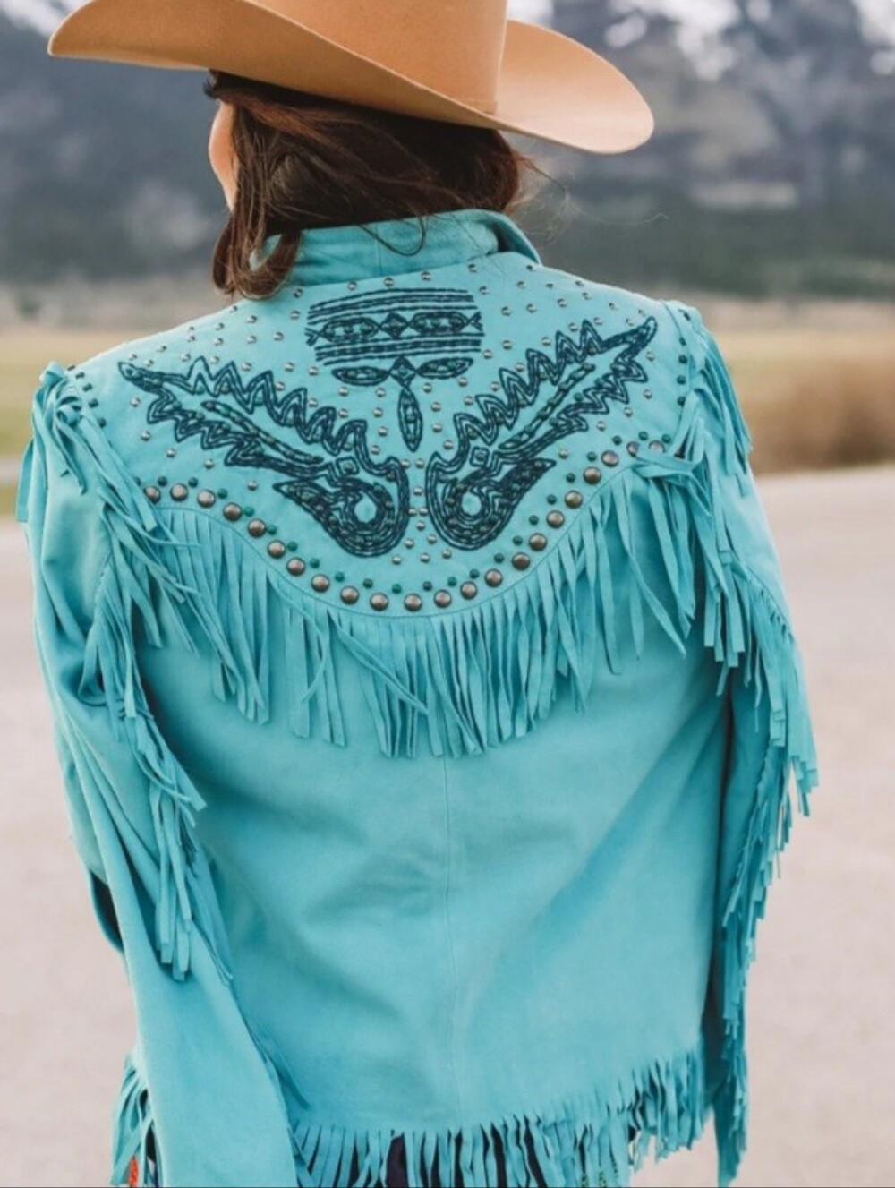 2X Unworn Double D Ranchwear 'Outside Boys' Turquoise Jacket - Picture 2 of 6